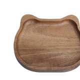 Maxbell Wood Serving Platter with Rim Breakfast Tray for Countertop Kitchen Bathroom 15x13x2cm