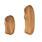 Maxbell Wood Serving Tray Multifunctional Serving Platter for Veggies Snacks Cookies S