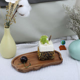 Maxbell Wood Serving Tray Multifunctional Serving Platter for Veggies Snacks Cookies S