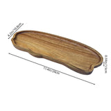 Maxbell Wood Serving Tray Multifunctional Serving Platter for Veggies Snacks Cookies L