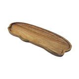 Maxbell Wood Serving Tray Multifunctional Serving Platter for Veggies Snacks Cookies L
