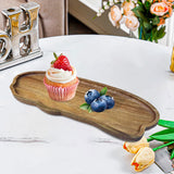 Maxbell Wood Serving Tray Multifunctional Serving Platter for Veggies Snacks Cookies L