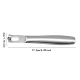 Maxbell Lemon Zester Peeler Portable Hand Tool Peeling Grater for Bar Potato Kitchen Silver