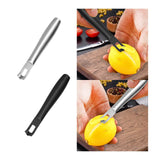 Maxbell Lemon Zester Peeler Portable Hand Tool Peeling Grater for Bar Potato Kitchen Silver