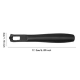 Maxbell Lemon Zester Peeler Portable Hand Tool Peeling Grater for Bar Potato Kitchen Black