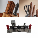 Maxbell Knife Sharpening Frame Woodworking Grinding Fixture for Planer Scissors Black