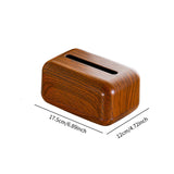 Maxbell PP Tissue Box Cover Lightweight Rectangular Napkin Organizer for Living Room Light Brown