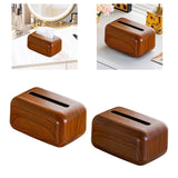 Maxbell PP Tissue Box Cover Lightweight Rectangular Napkin Organizer for Living Room Light Brown
