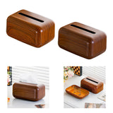 Maxbell PP Tissue Box Cover Lightweight Rectangular Napkin Organizer for Living Room Light Brown