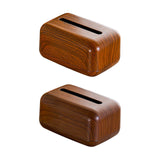 Maxbell PP Tissue Box Cover Lightweight Rectangular Napkin Organizer for Living Room Light Brown