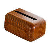 Maxbell PP Tissue Box Cover Lightweight Rectangular Napkin Organizer for Living Room Light Brown