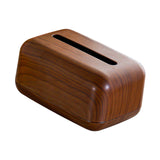 Maxbell PP Tissue Box Cover Lightweight Rectangular Napkin Organizer for Living Room Dark Brown