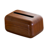 Maxbell PP Tissue Box Cover Lightweight Rectangular Napkin Organizer for Living Room Dark Brown