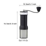 Maxbell Hand Crank Coffee Grinder Hand Crank Bean Mill for Coffee Lover Gifts Office Black