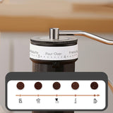 Maxbell Hand Crank Coffee Grinder Hand Crank Bean Mill for Coffee Lover Gifts Office Black