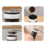 Maxbell Hand Crank Coffee Grinder Hand Crank Bean Mill for Coffee Lover Gifts Office Black