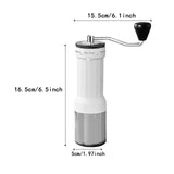 Maxbell Hand Crank Coffee Grinder Hand Crank Bean Mill for Coffee Lover Gifts Office White