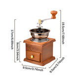 Maxbell Manual Coffee Grinder Decor Display Hand Coffee Mill for Counter Cafe Picnic