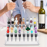 Maxbell Wine Bottle Stopper Display Stand Display Riser for Kitchen Countertop Party L