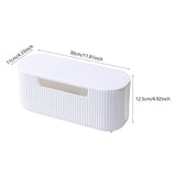 Maxbell Cable Management Box Wire Storage Cable Organizer for Cords Computer USB Hub White