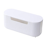 Maxbell Cable Management Box Wire Storage Cable Organizer for Cords Computer USB Hub White