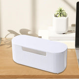 Maxbell Cable Management Box Wire Storage Cable Organizer for Cords Computer USB Hub White