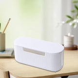 Maxbell Cable Management Box Wire Storage Cable Organizer for Cords Computer USB Hub White