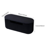 Maxbell Cable Management Box Wire Storage Cable Organizer for Cords Computer USB Hub Black