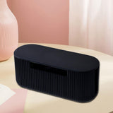 Maxbell Cable Management Box Wire Storage Cable Organizer for Cords Computer USB Hub Black