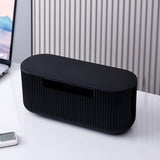 Maxbell Cable Management Box Wire Storage Cable Organizer for Cords Computer USB Hub Black