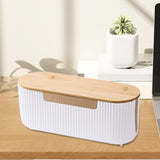 Maxbell Cable Management Box Office Cable Organizer for USB Hub Cover TV Wires Cords White