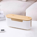 Maxbell Cable Management Box Office Cable Organizer for USB Hub Cover TV Wires Cords White