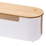 Maxbell Cable Management Box Office Cable Organizer for USB Hub Cover TV Wires Cords White