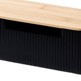 Maxbell Cable Management Box Office Cable Organizer for USB Hub Cover TV Wires Cords Black