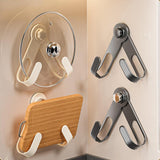 Maxbell Pot Lid Rack Wall Mounted Pan Lid Holder for Cupboard Door Home Cabinet Door beige