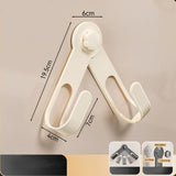 Maxbell Pot Lid Rack Wall Mounted Pan Lid Holder for Cupboard Door Home Cabinet Door beige