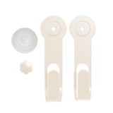 Maxbell Pot Lid Rack Wall Mounted Pan Lid Holder for Cupboard Door Home Cabinet Door beige
