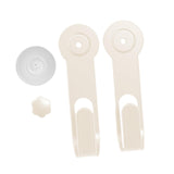 Maxbell Pot Lid Rack Wall Mounted Pan Lid Holder for Cupboard Door Home Cabinet Door beige