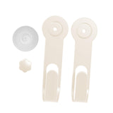 Maxbell Pot Lid Rack Wall Mounted Pan Lid Holder for Cupboard Door Home Cabinet Door beige