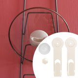 Maxbell Pot Lid Rack Wall Mounted Pan Lid Holder for Cupboard Door Home Cabinet Door beige