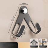 Maxbell Pot Lid Rack Wall Mounted Pan Lid Holder for Cupboard Door Home Cabinet Door gray
