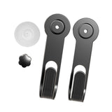 Maxbell Pot Lid Rack Wall Mounted Pan Lid Holder for Cupboard Door Home Cabinet Door gray