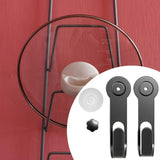 Maxbell Pot Lid Rack Wall Mounted Pan Lid Holder for Cupboard Door Home Cabinet Door gray