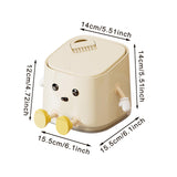 Maxbell Mini Desktop Trash Can Dustbin Small Trash Bin for Living Room Countertop RV sitting