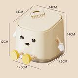 Maxbell Mini Desktop Trash Can Dustbin Small Trash Bin for Living Room Countertop RV sitting