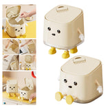 Maxbell Mini Desktop Trash Can Dustbin Small Trash Bin for Living Room Countertop RV sitting