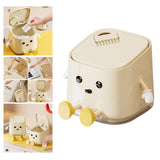 Maxbell Mini Desktop Trash Can Dustbin Small Trash Bin for Living Room Countertop RV sitting