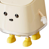 Maxbell Mini Desktop Trash Can Dustbin Small Trash Bin for Living Room Countertop RV standing