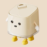 Maxbell Mini Desktop Trash Can Dustbin Small Trash Bin for Living Room Countertop RV standing