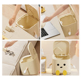 Maxbell Mini Desktop Trash Can Dustbin Small Trash Bin for Living Room Countertop RV standing